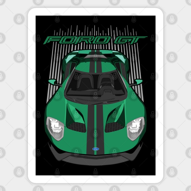 Ford GT-green and black Magnet by V8social